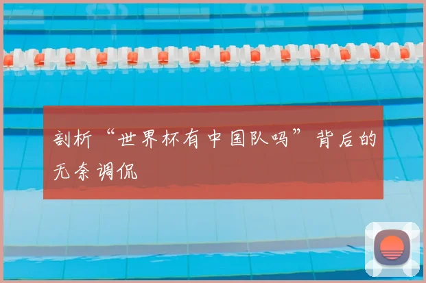 剖析“世界杯有中国队吗”背后的无奈调侃
